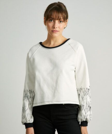 Sudadera blanca wind