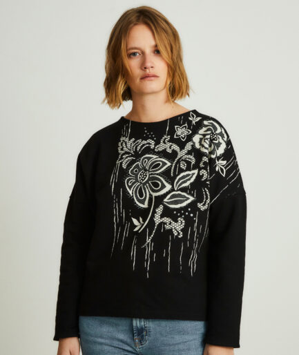 sudadera de algodón silver