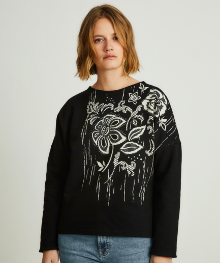 sudadera algodón silver